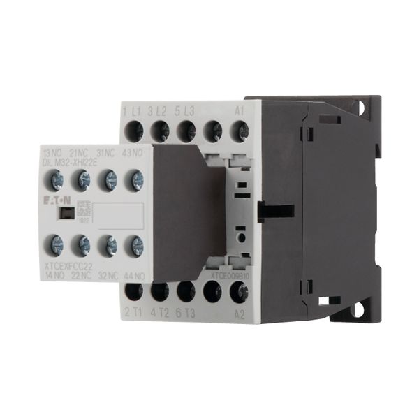 Contactor, 380 V 400 V 4 kW, 2 N/O, 2 NC, 24 V DC, DC operation, Screw terminals image 4