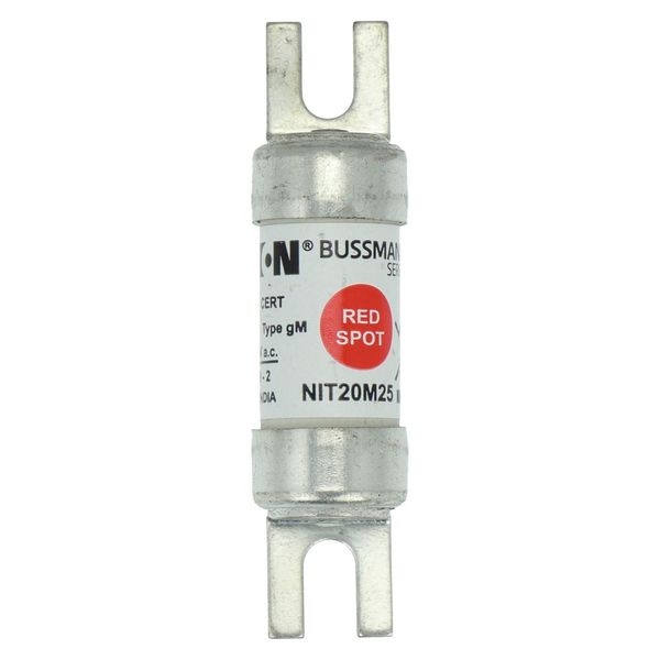 Fuse-link, LV, 20 A, AC 440 V, BS88/A1, 14 x 56 mm, gM, BS, 20M25 image 7