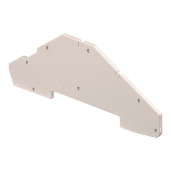 END SECTIONS, GREY, 2.5MM SPACING, 20 PIECE, DIN RAIL MOUNT,  FED5,L,B (V0) image 1