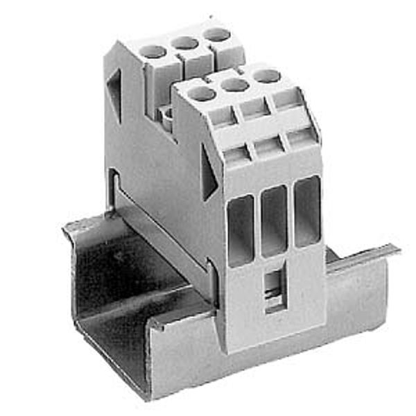 Through-type terminal thermoplastic, screw connection on both sides, terminal... image 1