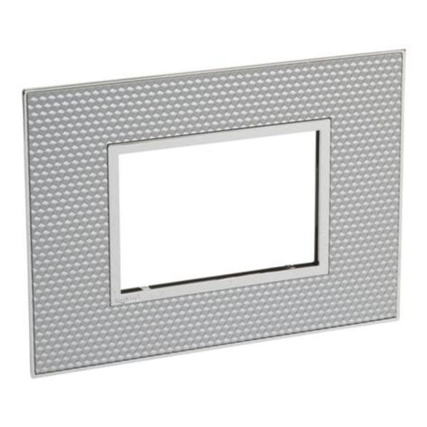 Arteor™ - Italian / US standard plate square version 3 modules - Signature - Cube image 1