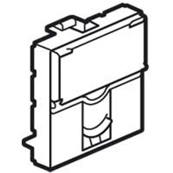 Faceplate Mosaic - for single Keystone connector - 2 modules - white image 1