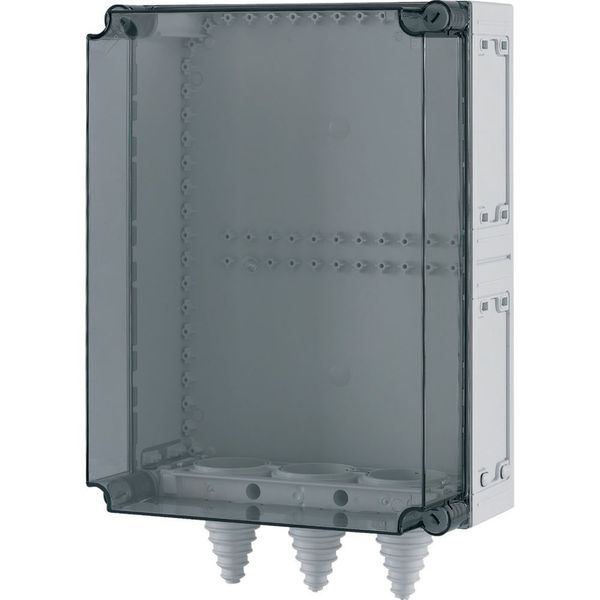 Panel enclosure, with gland plate and cable glands, HxWxD=500x375x225mm image 8