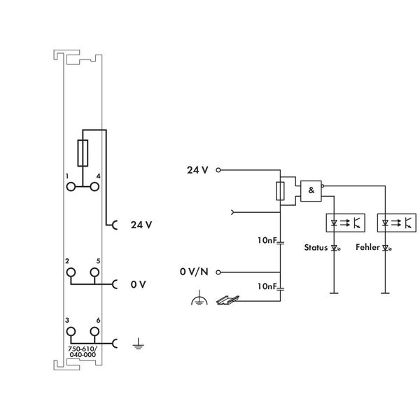 Power Supply 24 VDC fuse holder dark gray image 4