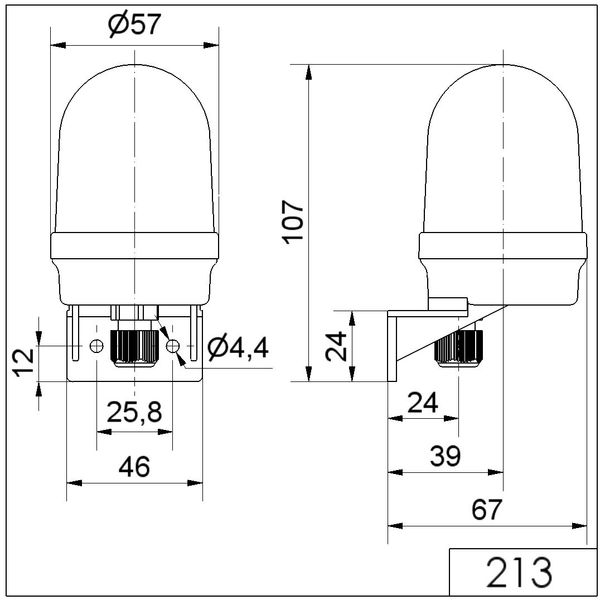 Permanent Beacon WM 12-230VAC/DC RD image 3