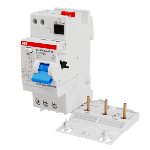 DDA203 A-63/0.03 AP-R Residual Current Device Block image 2