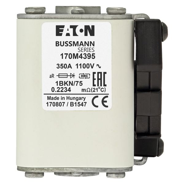 Fuse-link, high speed, 500 A, AC 1100 V, size 1, 53 x 69 x 74 mm, aR, IEC, UL, single indicator image 15