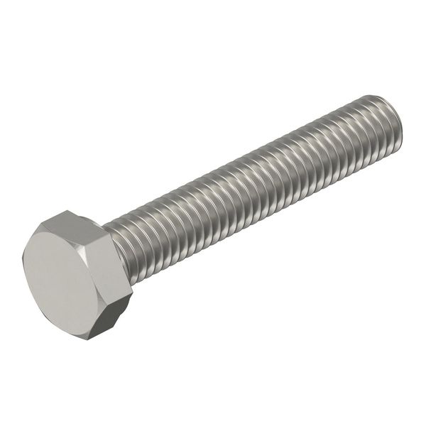 HHS M10x60 A4  Screw with hexagonal head, M10x60mm, Stainless steel, A4, without surface. modifications, additionally treated image 1