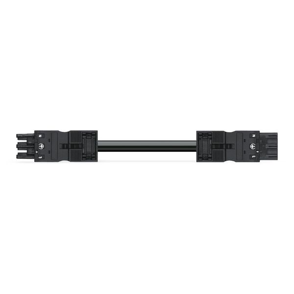 pre-assembled interconnecting cable;Eca;Socket/plug;black image 1