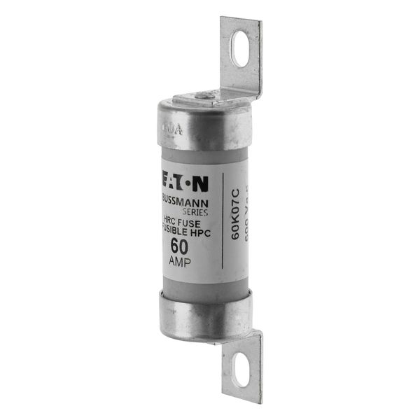 Fuse-link, LV, 60 A, AC 600 V, DC 250 V, HRCII-C, 22 x 87 mm, CSA image 4