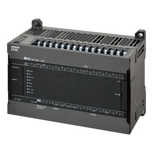 CP2E series compact PLC - Standard Type; 24 DI, 16 DO; NPN output; Pow image 1