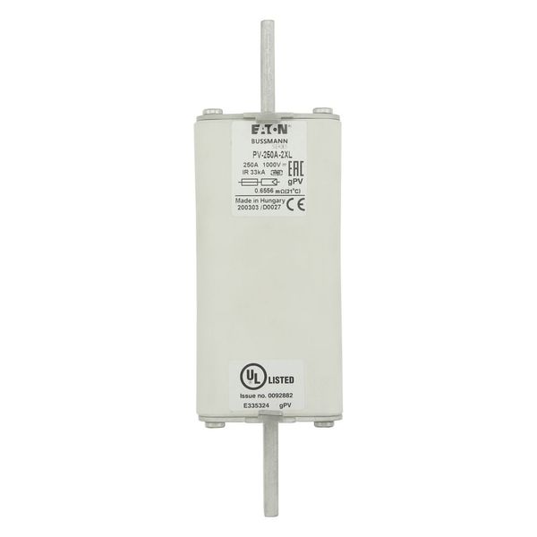 Fuse-link, high speed, 200 A, DC 1500 V, 2XL, 61 x 205 mm, gPV, IEC, UL, with indicator image 19