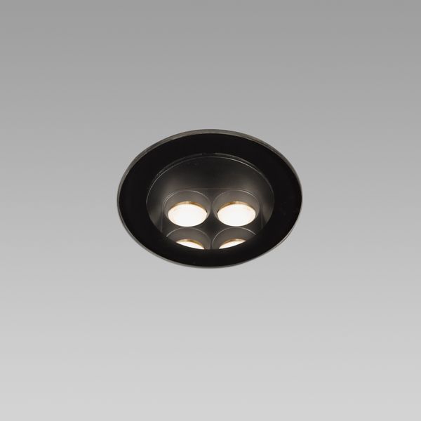 TRAS RECESSED BLACK FIXED 4W 3000K 13° image 2