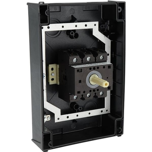 Main switch, P3, 63 A, surface mounting, 3 pole, STOP function, With black rotary handle and locking ring, Lockable in the 0 (Off) position, with asse image 13