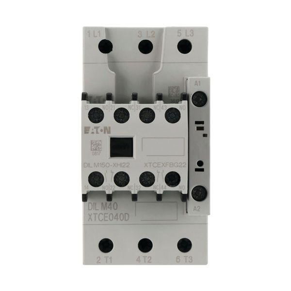 Contactor, 380 V 400 V 18.5 kW, 2 N/O, 2 NC, 400 V 50 Hz, 440 V 60 Hz, AC operation, Screw terminals image 13