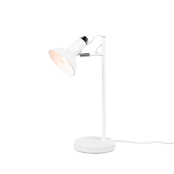 Roxie table lamp E14 matt white/chrome image 1