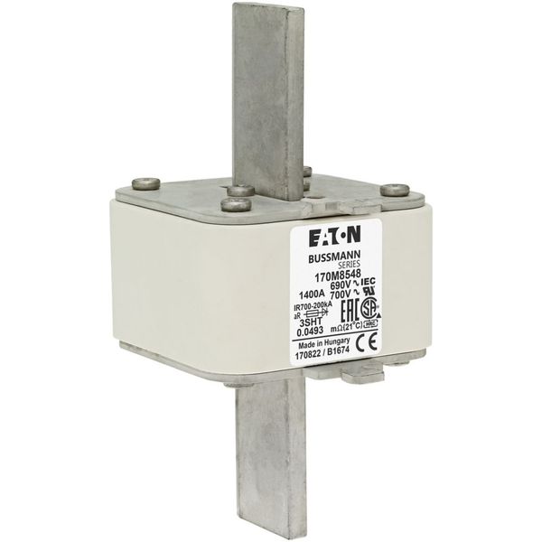 Fuse-link, high speed, 1400 A, AC 690 V, size 3, 76 x 76 x 150 mm, aR, IEC, single indicator image 19