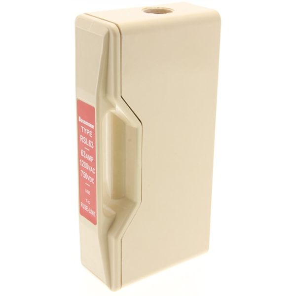 Fuse-holder, high speed, 63 A, AC 1200 V, DC 750 V, 1P, BS, front wire connected image 3