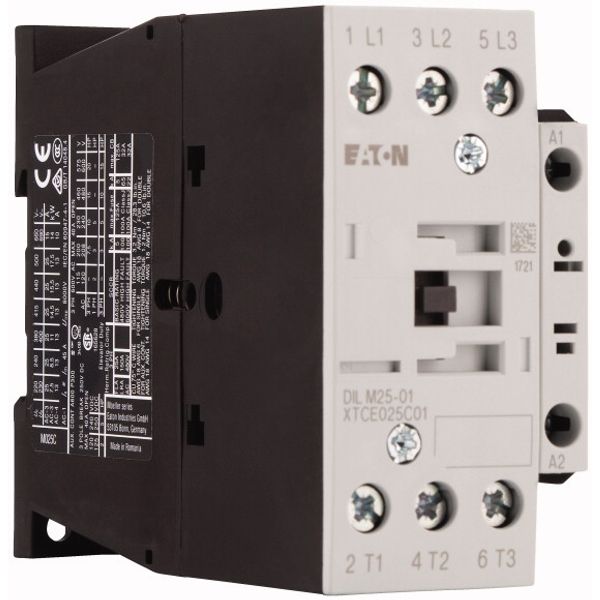 Contactor, 3 pole, 380 V 400 V 11 kW, 1 NC, RDC 24: 24 - 27 V DC, DC operation, Screw terminals image 5