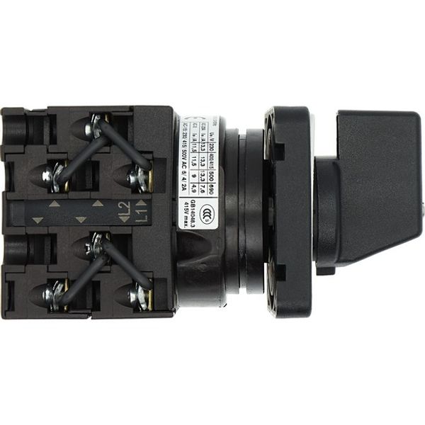 Step switches, T0, 20 A, flush mounting, 3 contact unit(s), Contacts: 6, 45 °, maintained, With 0 (Off) position, 0-3, Design number 15030 image 3