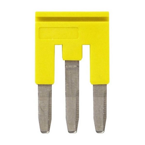 Short bar for terminal blocks 2.5 mm² push-in plus models, 3 poles, ye image 2