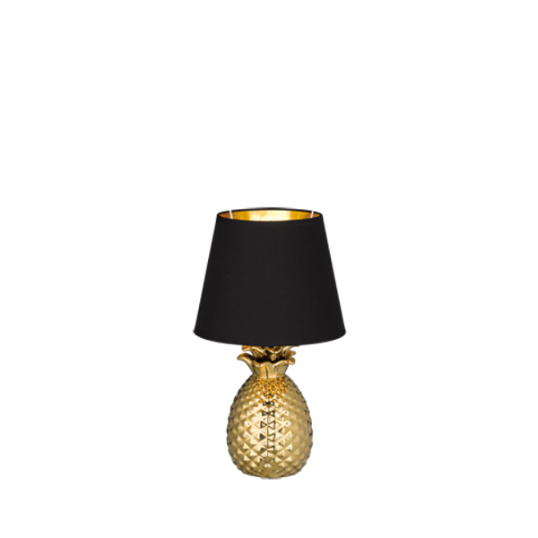 Pineapple table lamp 35 cm E14 gold/black image 1