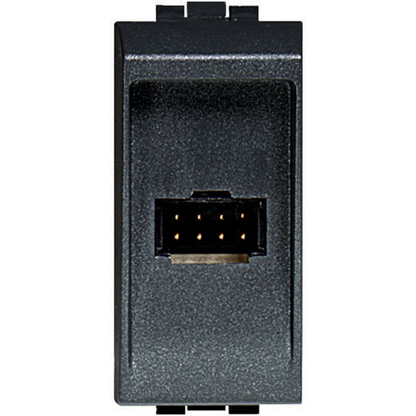 8-way socket for switchboard table top installation - LIGHT finish image 2