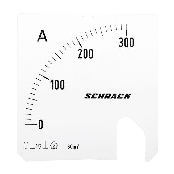 Scale Plate, 72x72mm, 300A DC image 1