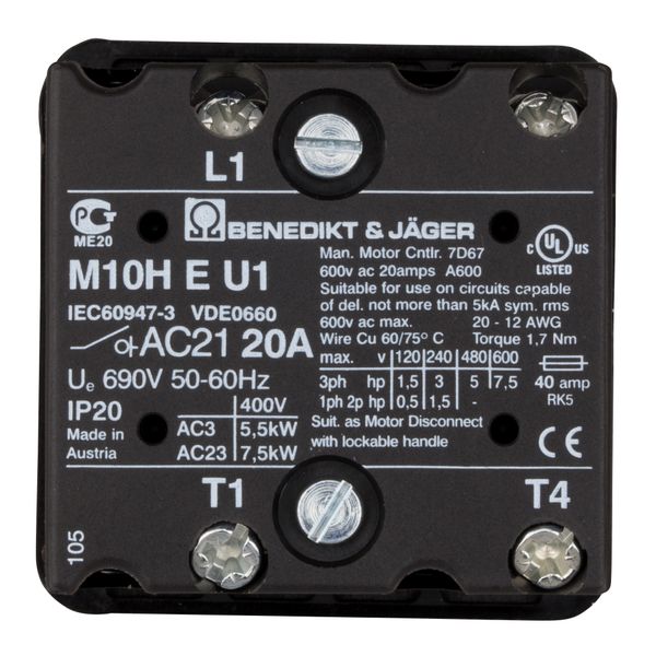 Change over Switch, 1P, HAND-0-AUTO, panel mounting image 4