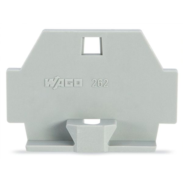 End plate with fixing flange gray image 4