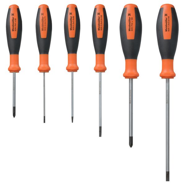 Screwdriver set, Slotted and crosshead PH screwdriver set image 1