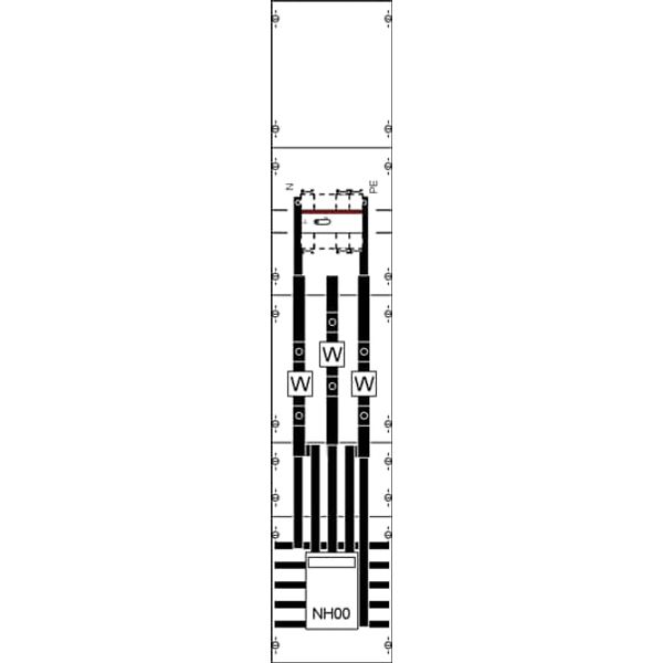 KA4034 CT meter panel, Field width: 1, Rows: 0, 1350 mm x 250 mm x 160 mm, IP2XC image 5