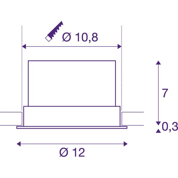 OCULUS DL MOVE 10,5W 2000-3000K 230V IP20 white image 1