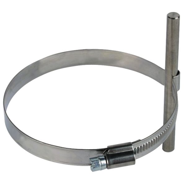 Conductor holder f. Rd 8mm  StSt f. downpipes D 80-100mm image 1