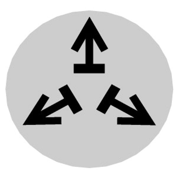 Button lens, raised white, symbol solve image 1