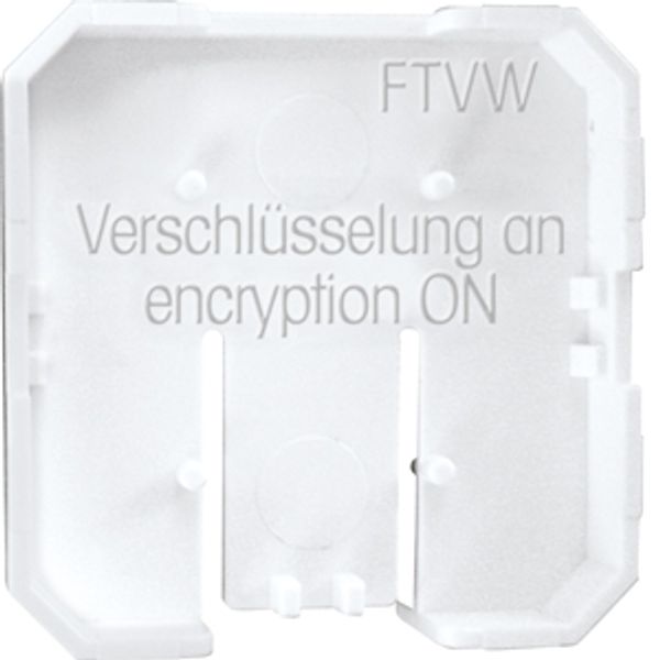 Wireless pushbutton encryption rocker, white image 1