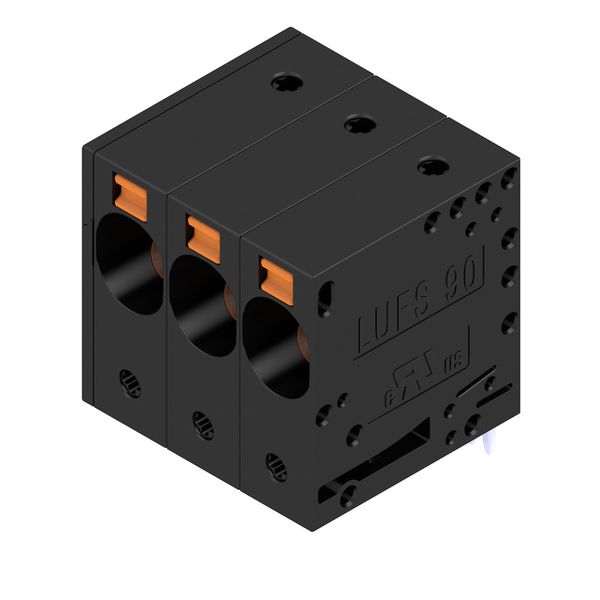 PCB terminal, 10.00 mm, Number of poles: 3, Conductor outlet direction image 1