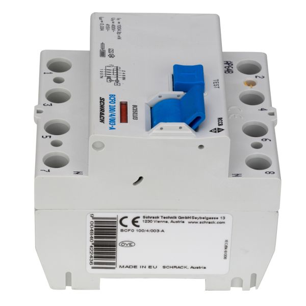 Residual current circuit breaker, 100A, 4-p, 30mA, type A image 4