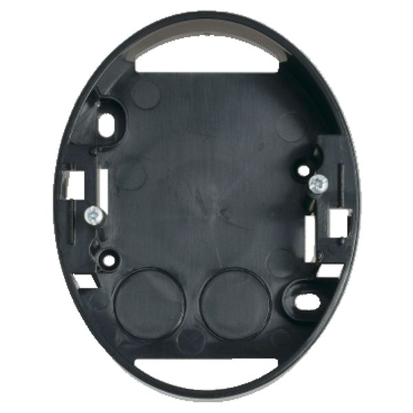 Renova - surface mounted box - double socket outlet - 25 mm - black image 3