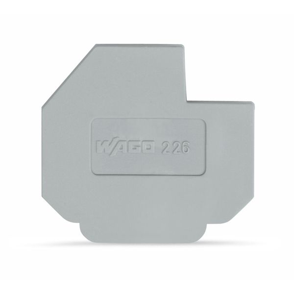 End plate for 630 V, cut-out dimensions L1 1.5 mm thick gray image 1