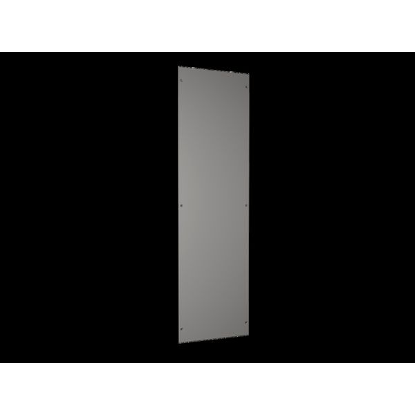 VX Side panel, screw-fastened, for HD: 1800x400 mm, stainless steel image 2