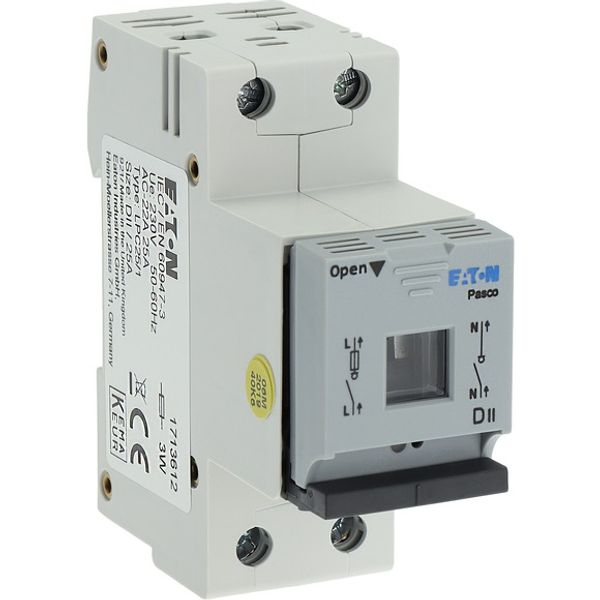 Fuse switch-disconnector, LPC, 16 A, service distribution board mounting, 1 pole, 16A fuse integrated image 11