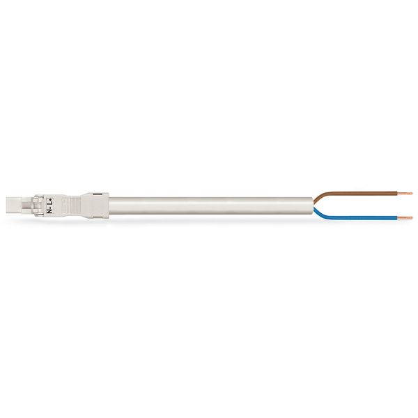 pre-assembled connecting cable Eca Plug/open-ended white image 4