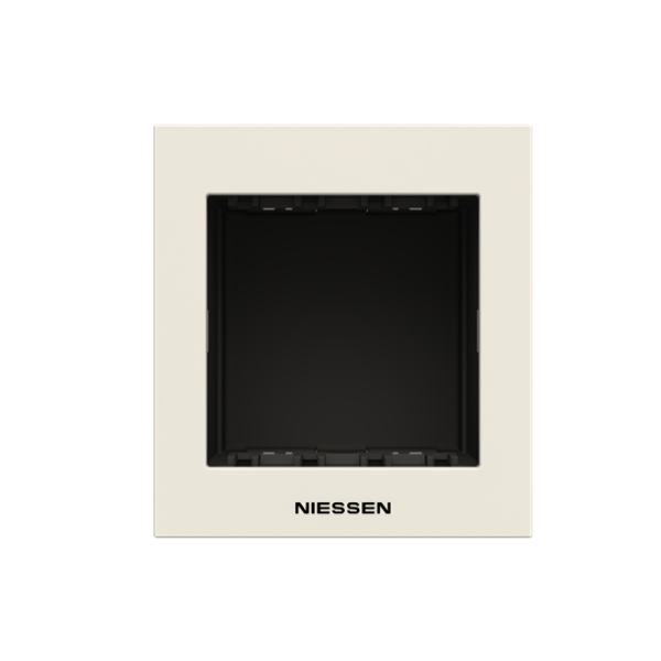 N2672 BL Frame for profiles 2M 1gang White - Zenit image 1