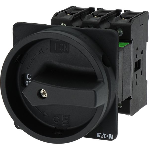 Main switch, P3, 100 A, rear mounting, 3 pole, STOP function, With black rotary handle and locking ring, Lockable in the 0 (Off) position image 10