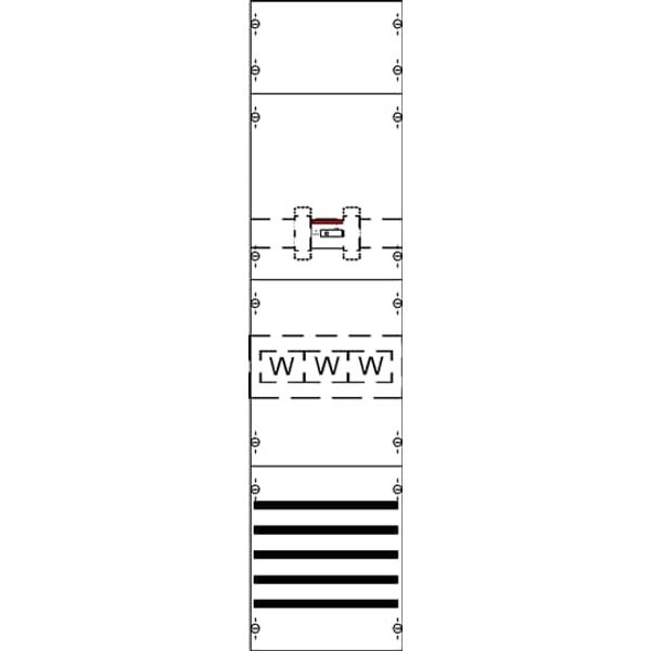 KA4081 CT meter panel, Field width: 1, Rows: 0, 1050 mm x 250 mm x 160 mm, IP2XC image 5