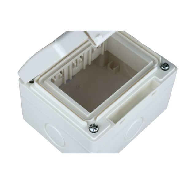Outdoor surface mount box, IP55, transparent lid, 3M, white image 5