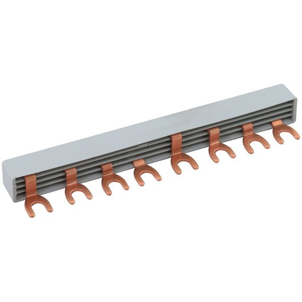 Busbar / modular wiring system four-phase, 8-pole, for 8 DIN modules image 1