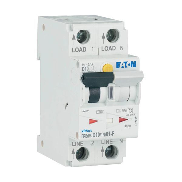 Digital RCD/MCB combination, 10 A, 100 mA, MCB trip characteristic: D, 1p+N, RCD trip characteristic: F image 9