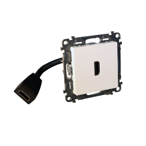 Preconnected HDMI socket white valena life image 1